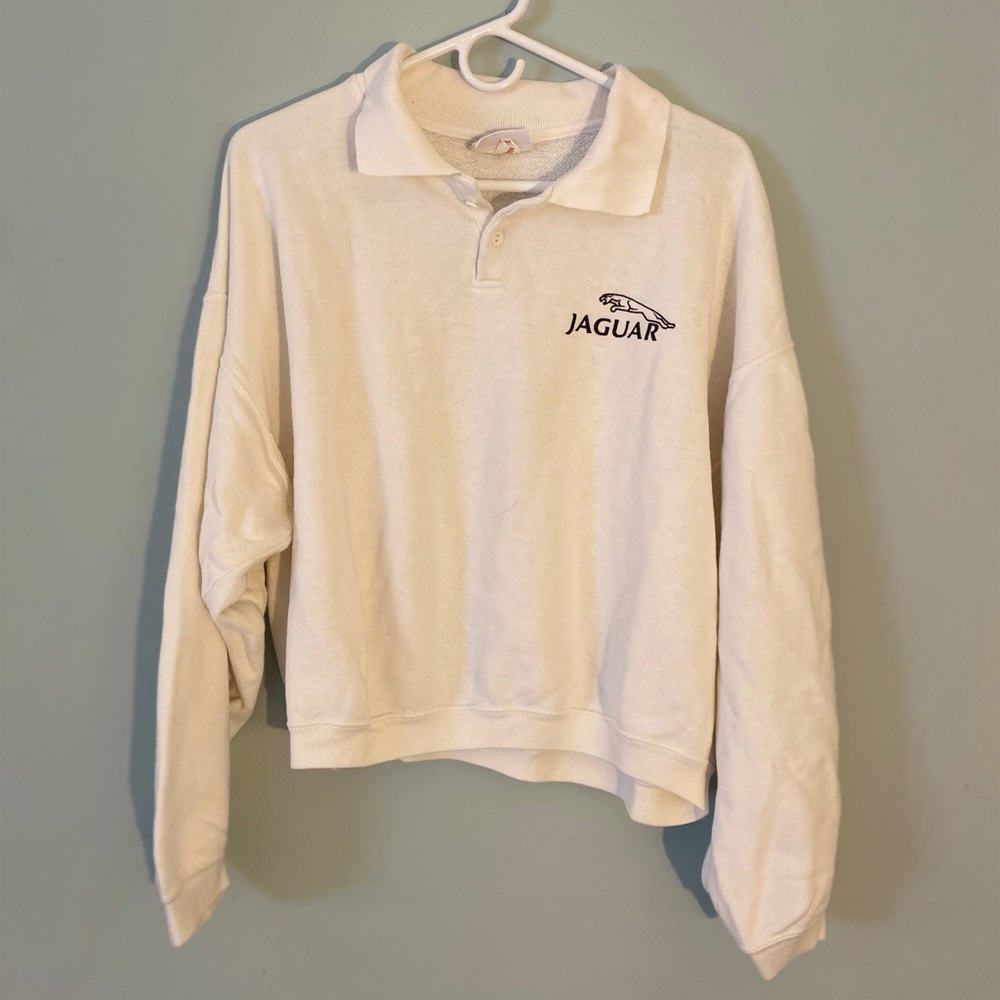 Vintage Jaguar collared pullover